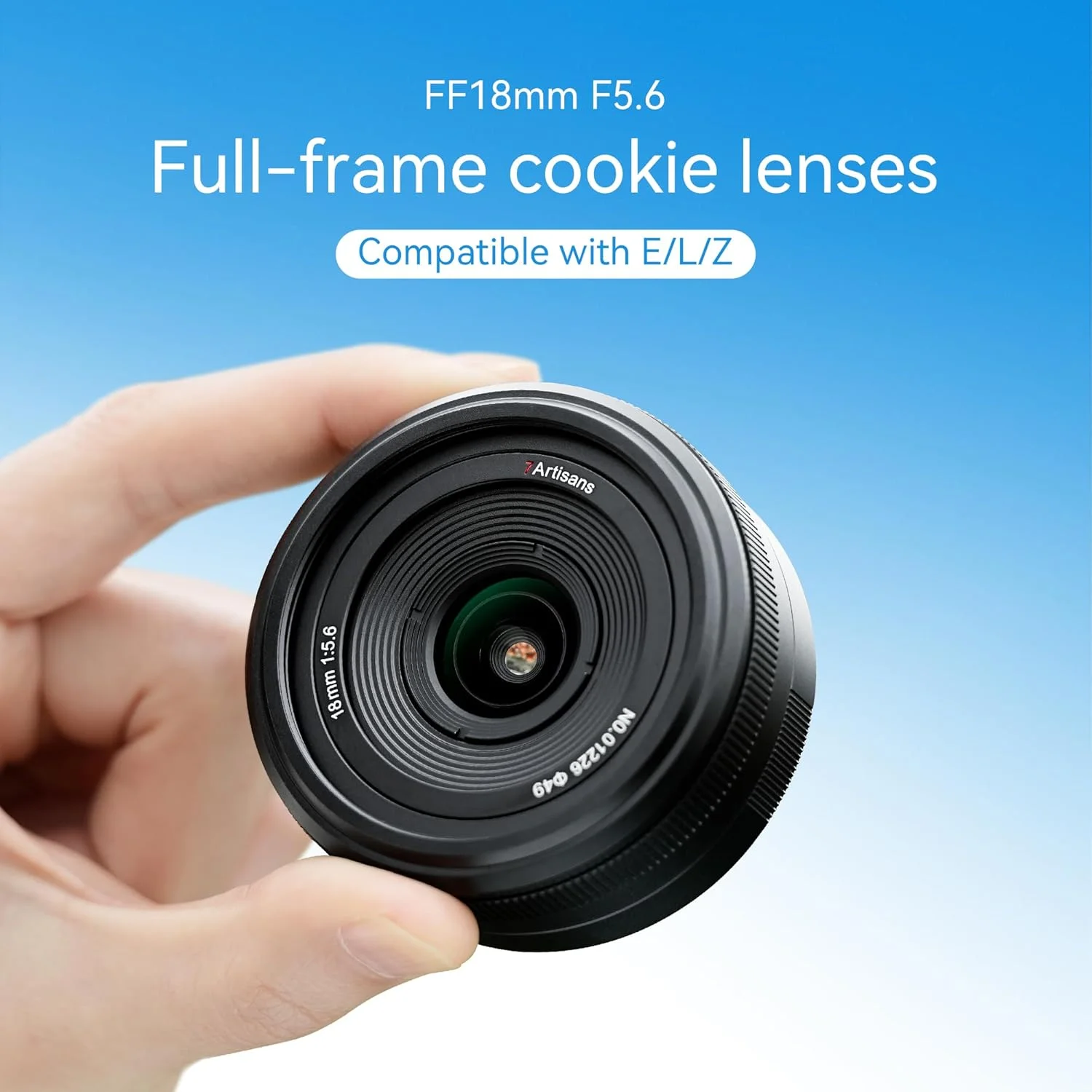 لنز فوق العاده نازک 7artisans 18mm f5.6 با فوکوس دستی و سازگار با دوربین های بدون آینه Sony E سری FX A1 A9 A7M A7R A7S A7C ZVE FX3,A9II,A7M2,A7S2