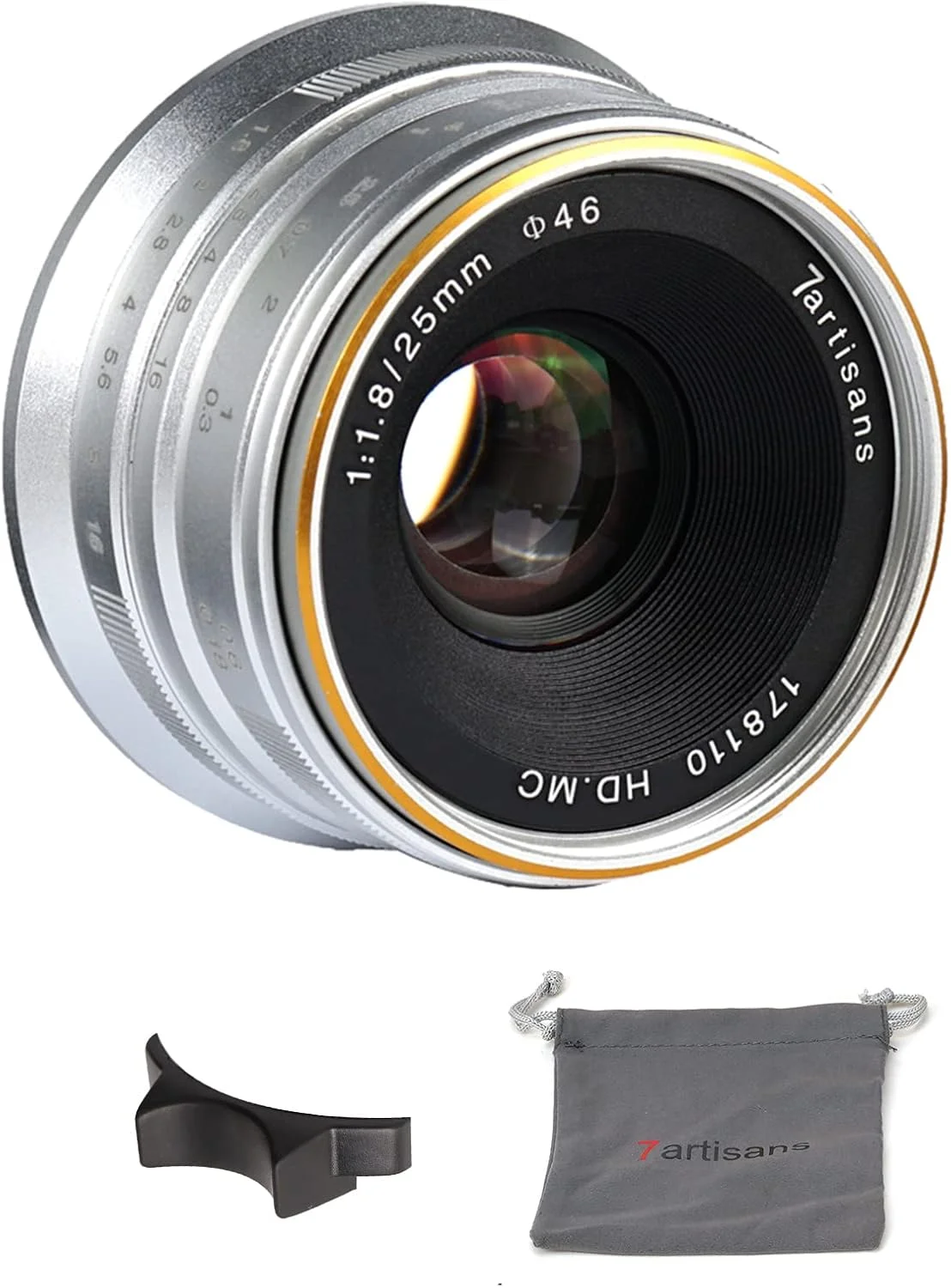 لنز فوکوس دستی 7artisans 25mm F1.8 برای دوربین های Sony Emount مانند A7 A7II A7R A7RII A7S A7SII A6500 A6300 A6000 A5100 A5000 EX-3 NEX-3N NEX-3R NEX-F3K NEX-5 NEX-5N (نقره ای) لنز فوکوس دستی 7artisans 25mm F1.8 برای دوربین های Sony Emount مانند A7 A7II A7R A7RII A7S A7SII A6500 A6300 A6000 A5100 A5000 EX-3 NEX-3N NEX-3R NEX-F3K NEX-5 NEX-5N (نقره ای)
