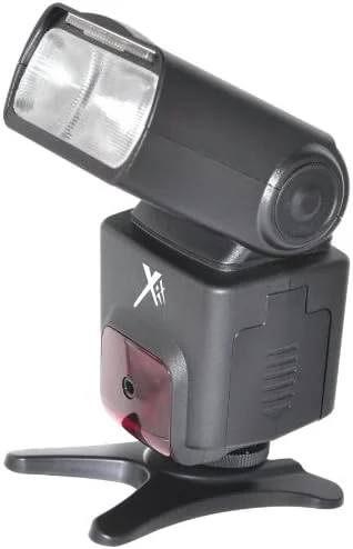 فلاش دوربین دیجیتال SLR سری Xit XT700EX Pro با فوکوس خودکار E-TTL، صفحه نمایش LCD، قابلیت چرخش و زوم، مناسب برای دوربین های DSLR کانن، مشکی