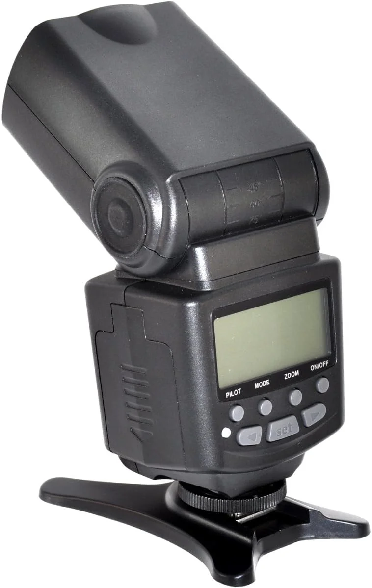 فلاش دوربین دیجیتال SLR سری Xit XT700EX Pro با فوکوس خودکار E-TTL، صفحه نمایش LCD، قابلیت چرخش و زوم، مناسب برای دوربین های DSLR کانن، مشکی