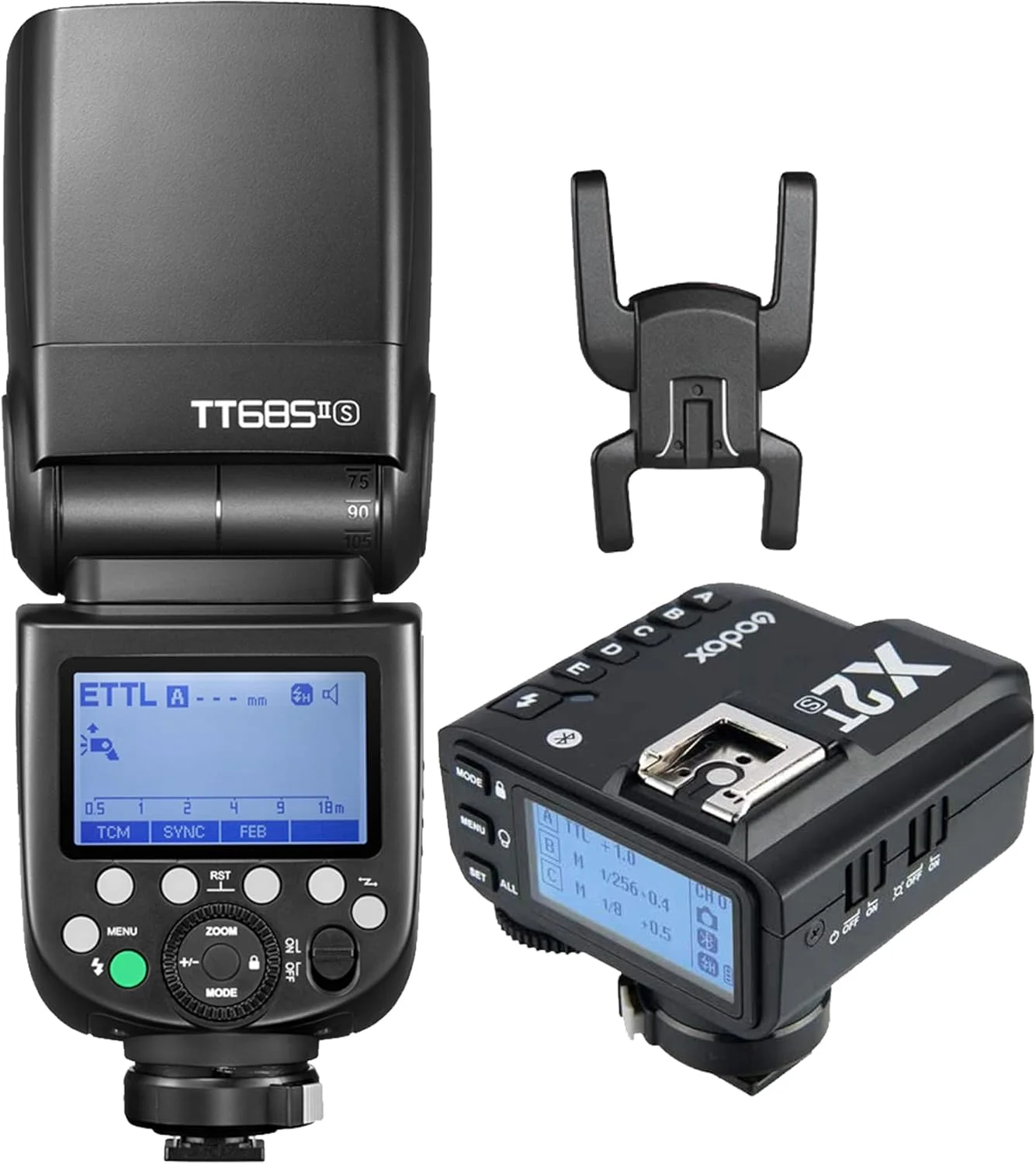 فلاش اسپیدلایت گودکس TT685S TTL GN60 2.4GHz وایرلس HSS 1/8000s به همراه فرستنده تریگر فلاش وایرلس X2T-S سازگار با دوربین های DSLR سونی (فلاش خودکار TTL)