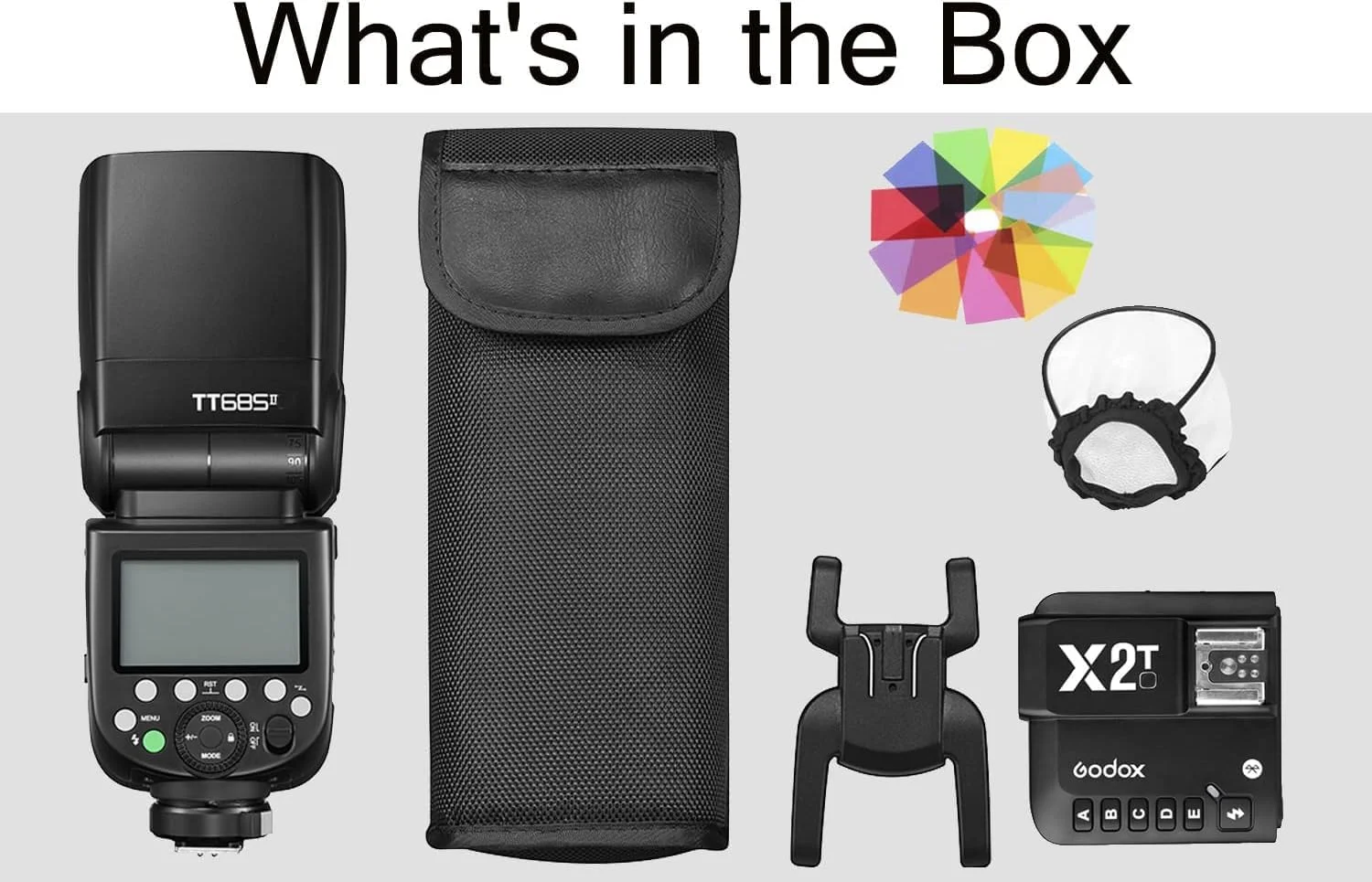 فلاش اسپیدلایت گودکس TT685S TTL GN60 2.4GHz وایرلس HSS 1/8000s به همراه فرستنده تریگر فلاش وایرلس X2T-S سازگار با دوربین های DSLR سونی (فلاش خودکار TTL)