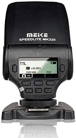 فلاش اکسترنال کوچک Meike MK-320 TTL LCD برای دوربین های سونی Mi A7II A58 A7RII A7S NEX-6 A6000 DSRL