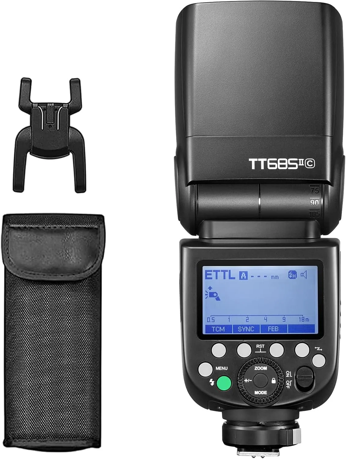 فلاش اسپیدلایت گودکس TT685II-C E-TTL با همگام‌سازی سرعت بالا، سازگار با سیستم بی‌سیم X 2.4G برای فلاش کانن 100D 1000D 7D 6D 60D 50D 600D 500D و...