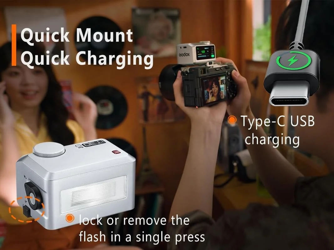 فلاش مینی TTL گودکس iT30 pro N - GODOX iT30Pro N برای نیکون - GoDOx IT30 Pro برای نیکون GodOX فلاش TTL، مستر و گیرنده بی سیم، HSS 1/8000 ثانیه، بی سیم 2.4G، فلاش نقره ای گودکس