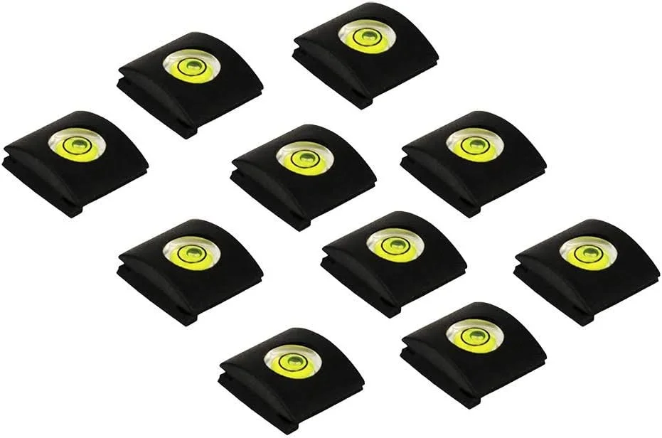 پک 10 عددی محافظ کفشک فلاش دوربین CamDesign با تراز حبابی سازگار با دوربین های DSLR/SLR/EVIL کانن/نیکون/پاناسونیک/فوجی فیلم/المپوس/پنتاکس/سیگما