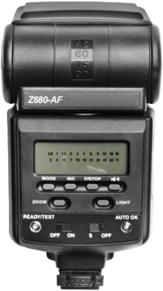 فلاش دوربین Bell & Howell Z680AF-SA با LCD برای سونی آلفا (مشکی)