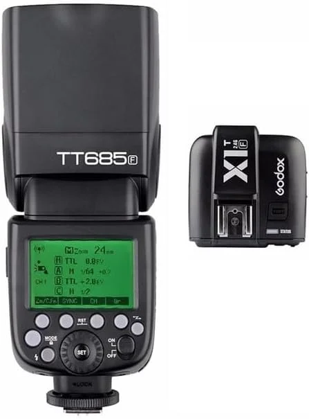 AECAM - فلاش اسپیدلایت GODOXs TT685F 2.4G HSS TTL GN60 + کیت فرستنده تریگر X1T-F برای دوربین های Fujis Fujifilms X-Pro2/X-T20/X-T1/X-T2 AECAM - فلاش اسپیدلایت GODOXs TT685F 2.4G HSS TTL GN60 + کیت فرستنده تریگر X1T-F برای دوربین های Fujis Fujifilms X-Pro2/X-T20/X-T1/X-T2