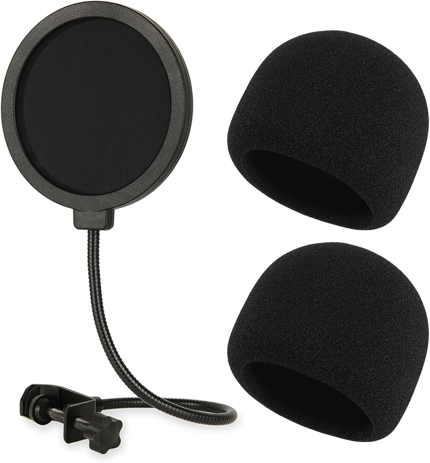 فیلتر پاپ میکروفون و فوم بادگیر برای میکروفون Razer Seiren V2 Pro، فیلتر پاپ حرفه ای میکروفون با روکش فوم میکروفون برای ضبط استودیویی و استریم