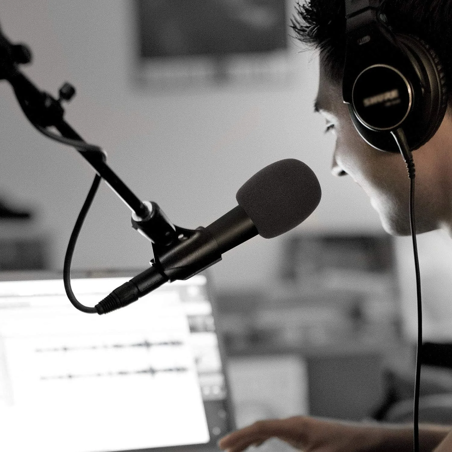 روکش میکروفون - روکش فوم میکروفون، مناسب برای اکثر میکروفون های دستی استاندارد 6 عددی