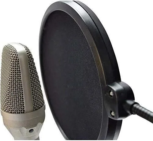فیلتر پاپ میکروفون Namvo با صفحه پاپ چرخشی و ماسک دولایه محافظ صدا و بادگیر برای Blue Yeti، Blue Snowball و سایر میکروفون های استودیویی ضبط