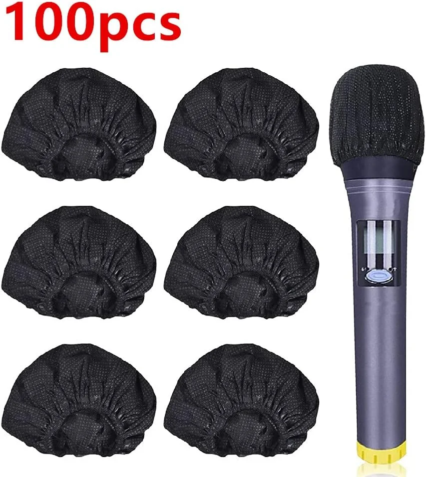 100 عدد روکش فوم بهداشتی میکروفون، لوازم جانبی یکبار مصرف حذف کننده بو