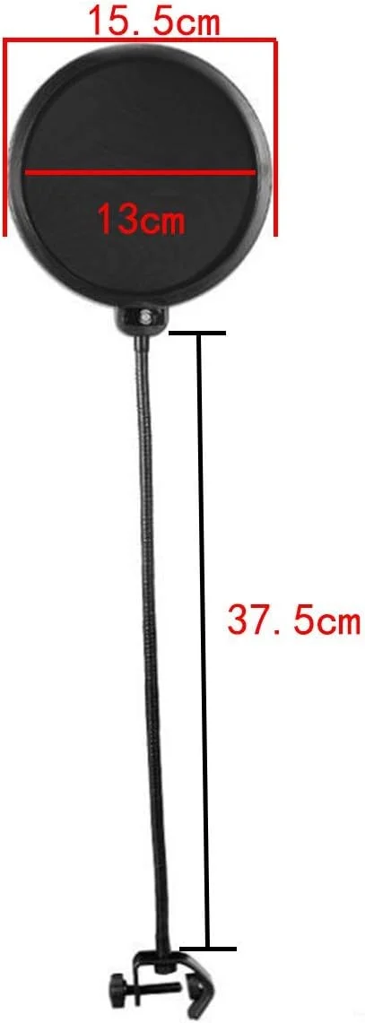 فیلتر پاپ میکروفون، محافظ سپر صوتی دو لایه چرخان