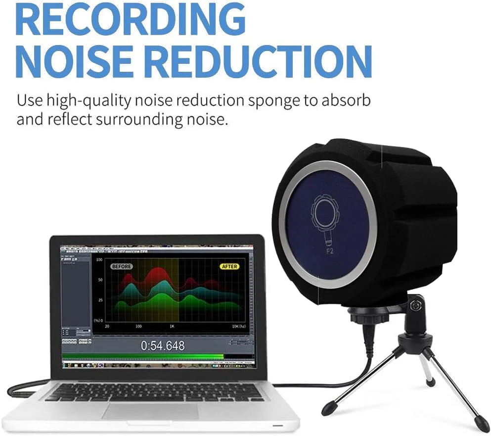 محافظ کروی ایزولاسیون میکروفون - آکوستیک برای استودیوهای ضبط - حذف نویز حرفه ای میکروفون با فیلتر پاپ و فوم جذب صدای با چگالی بالا - پوشش فوم ضد صدا کاهش دهنده بازتاب محافظ کروی ایزولاسیون میکروفون - آکوستیک برای استودیوهای ضبط - حذف نویز حرفه ای میکروفون با فیلتر پاپ و فوم جذب صدای با چگالی بالا - پوشش فوم ضد صدا کاهش دهنده بازتاب