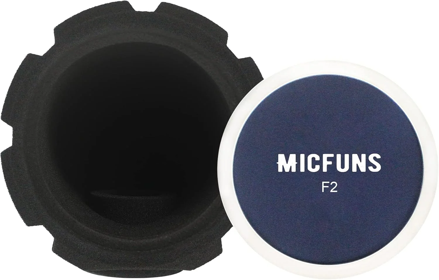 فیلتر پاپ میکروفون حرفه ای F2، فیلتر آکوستیک برای میکروفون های استودیو ضبط 45 تا 60 میلی متری، فوم جاذب صدا که نویز و بازتاب را کاهش می دهد (آبی)