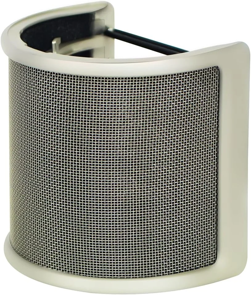 فیلتر پاپ میکروفون، محافظ پاپ میکروفون مدل U شکل طلایی (طلایی)