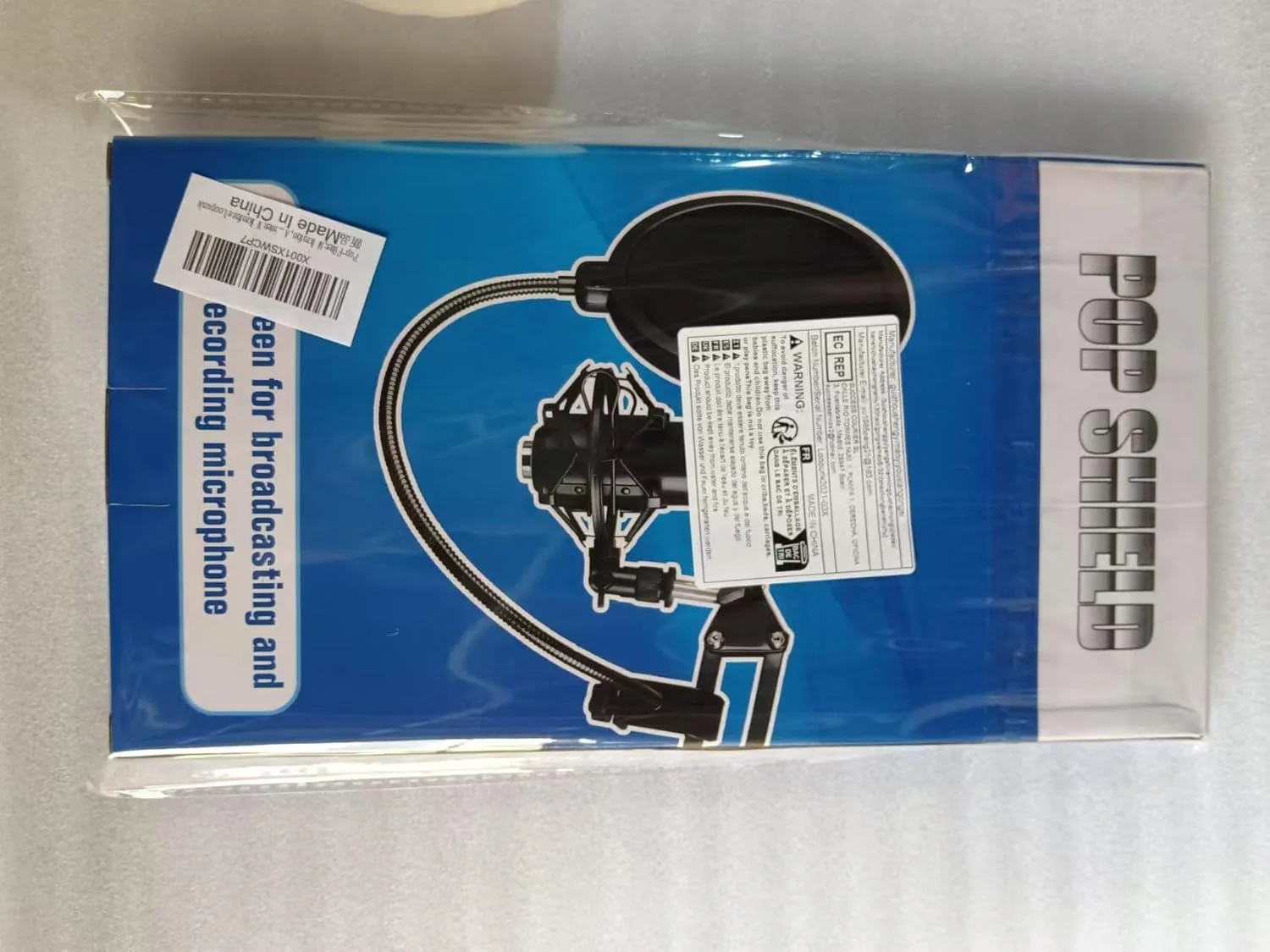 فیلتر پاپ میکروفون با 3 اسفنج ضد باد میکروفون به همراه بازوی تثبیت کننده گردن غازی انعطاف پذیر با قابلیت چرخش 360 درجه برای اکثر میکروفون ها