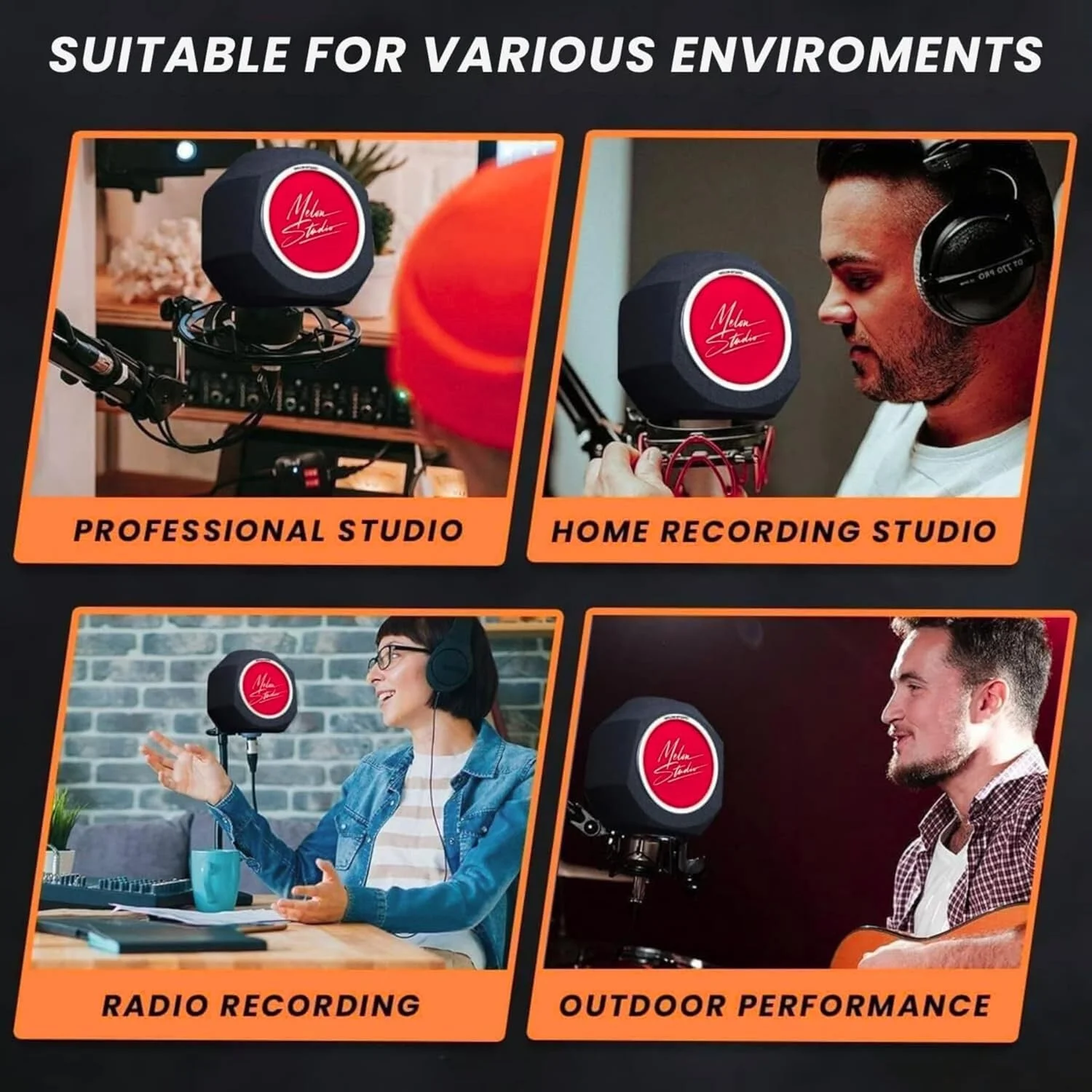 فیلتر صفحه فوم ضد صدای میکروفون فیلتر صفحه فوم ضد صدای میکروفون