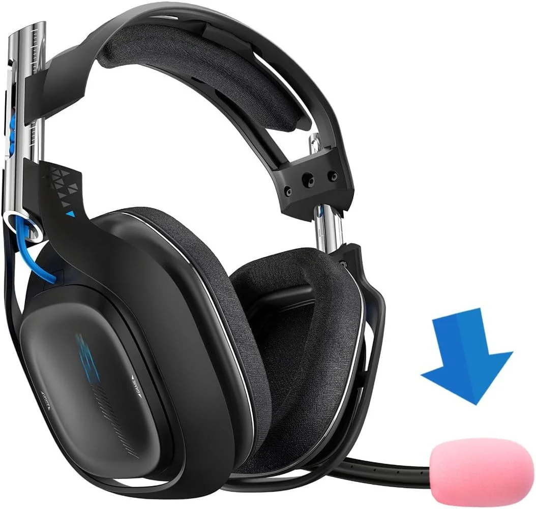 فیلتر پاپ جایگزین LEFXMOPHY A30 برای میکروفون هدست بازی Astro A20 A30 A40 A50 A40TR، روکش میکروفون فوم ضد باد، بسته 3 عددی، روکش میکروفون صورتی