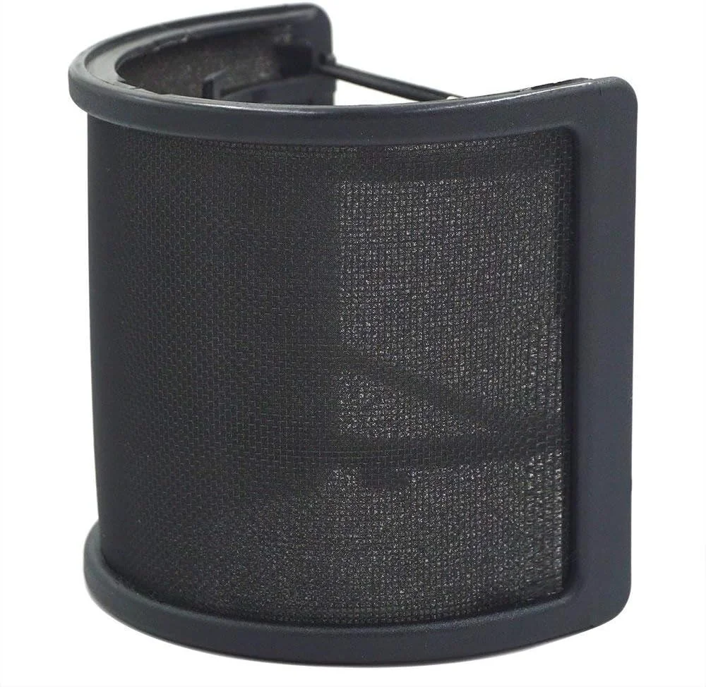 پاپ فیلتر LEAGY، [سه لایه ارتقا یافته] توری فلزی و فوم و لایه اتامین، روکش بادگیر میکروفون، ماسک محافظ میکروفون دستی برای ضبط صدا، ویدیوهای یوتیوب، استریمینگ