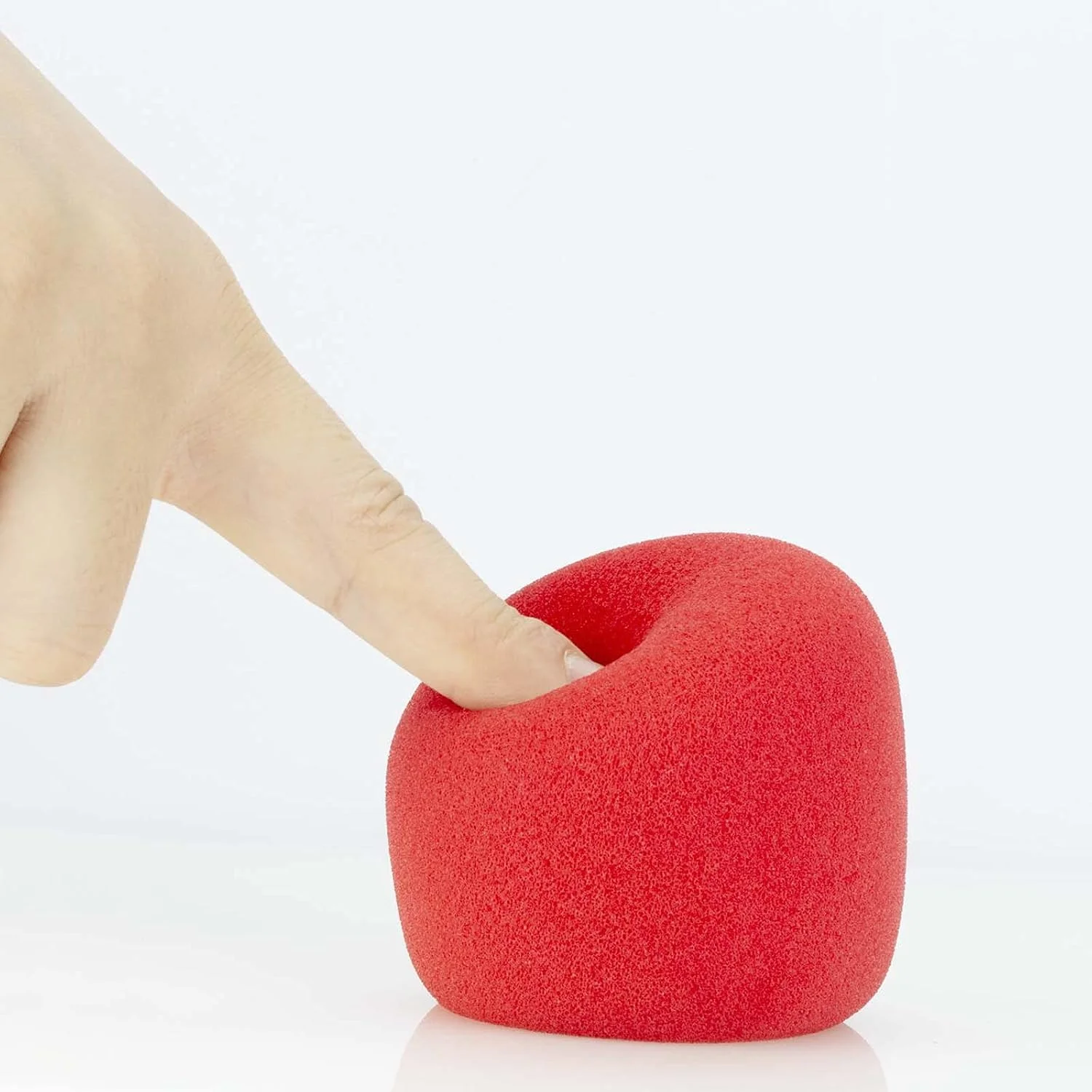 پاپ فیلتر LEFXMOPHY SM58، فوم جایگزین میکروفون Shure SM58 SM48، روکش بادگیر حذف نویز قرمز، بسته 3 عددی