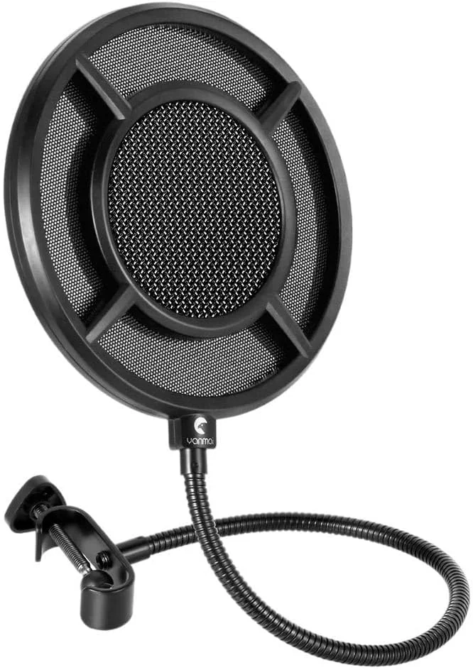 فیلتر پاپ میکروفون انعطاف پذیر ibasenice، فیلتر فلزی میکروفون، صفحه نمایش میکروفون ضبط، صفحه میکروفون قابل حمل، روکش میکروفون استیل