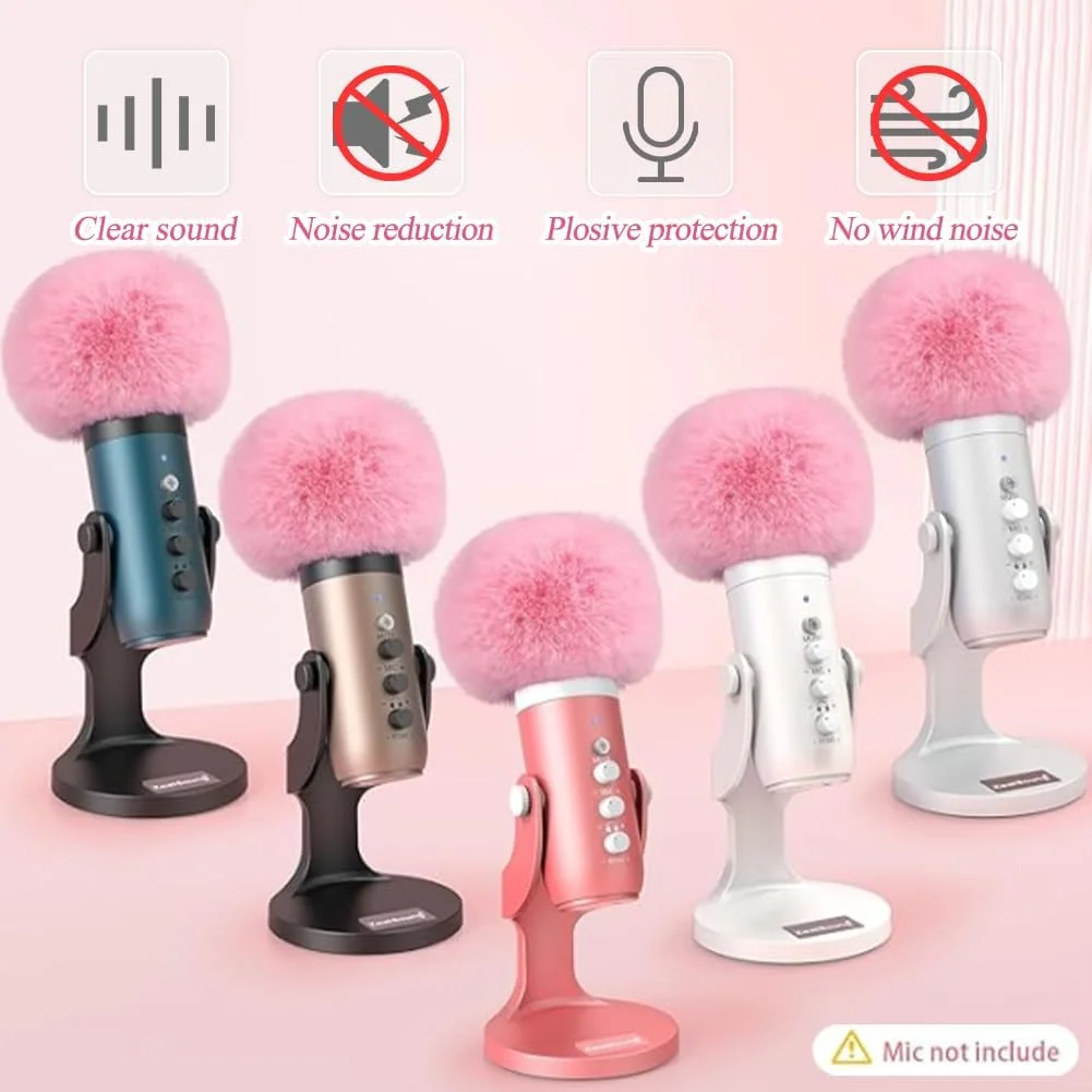 2 عدد فیلتر پاپ میکروفون 13x11 سانتی متر، روکش میکروفون صورتی، روکش فوم میکروفون، روکش ضد باد خزدار، روکش فوم قابل استفاده مجدد برای کاهش باد و نویز محیط 2 عدد فیلتر پاپ میکروفون 13x11 سانتی متر، روکش میکروفون صورتی، روکش فوم میکروفون، روکش ضد باد خزدار، روکش فوم قابل استفاده مجدد برای کاهش باد و نویز محیط