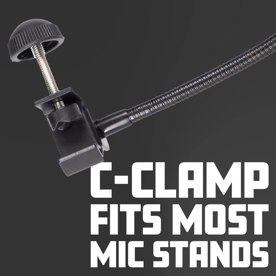 فیلتر پاپ میکروفون تک لایه Rok-It Frameworks Gator با گیره C شکل مناسب برای اکثر پایه های میکروفون (RI-POPFILTER)