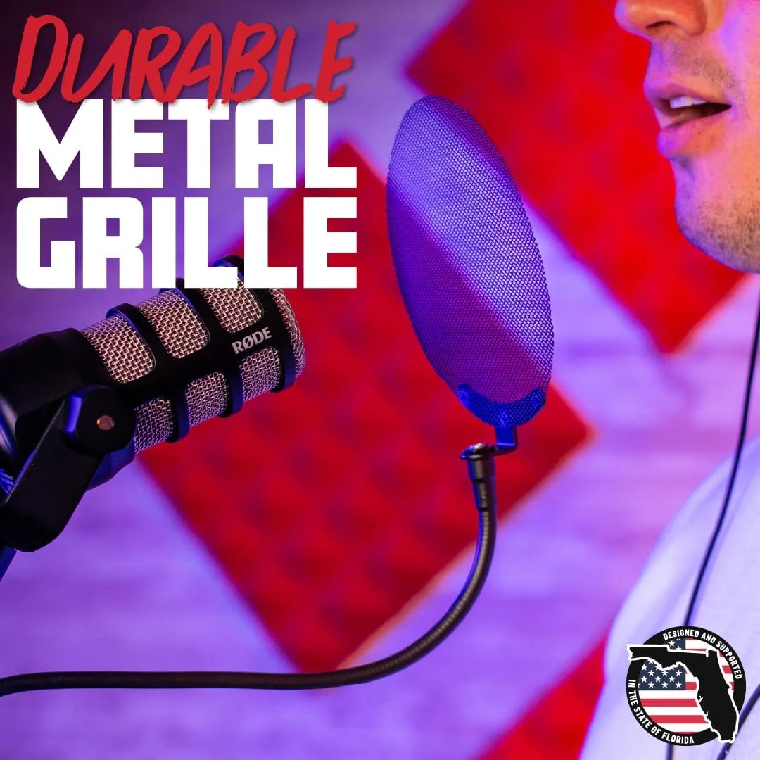 فیلتر پاپ فلزی Gator Frameworks با گردن غازی 12.4 اینچی (GFW-POPFILTER-MTL) فیلتر پاپ فلزی Gator Frameworks با گردن غازی 12.4 اینچی (GFW-POPFILTER-MTL)