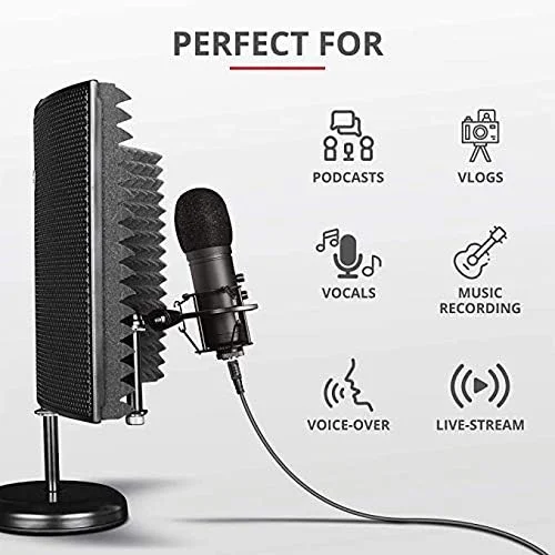 پاپ فیلتر، پاپ فیلتر میکروفون توری فلزی سه لایه، روکش بادگیر میکروفون، محافظ میکروفون دستی برای ضبط صدا پاپ فیلتر، پاپ فیلتر میکروفون توری فلزی سه لایه، روکش بادگیر میکروفون، محافظ میکروفون دستی برای ضبط صدا