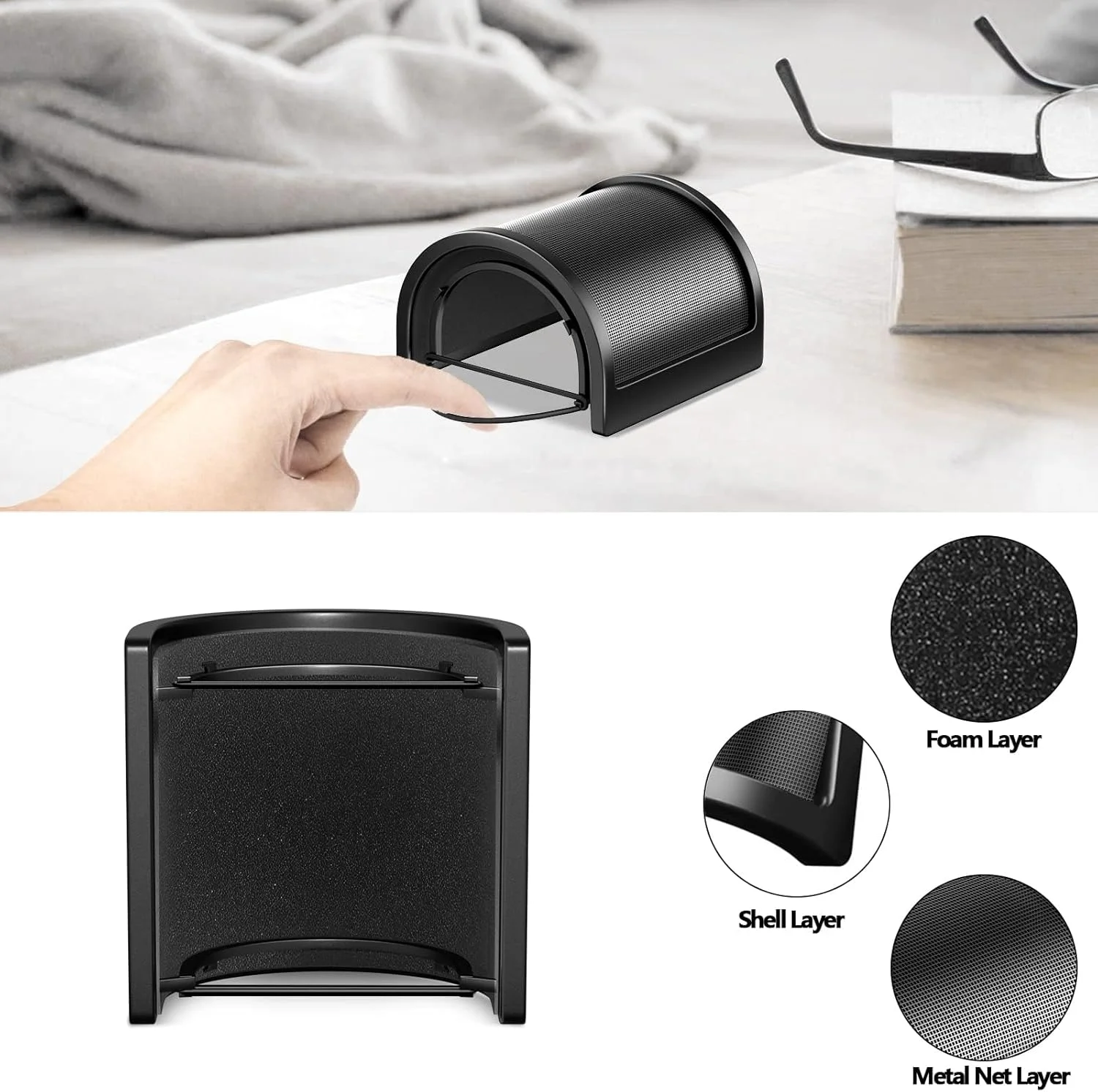 eWINNER فیلتر پاپ سه لایه توری فلزی فوم و لایه اتیل آمین، محافظ میکروفون دستی و ماسک صورت برای ضبط ویدیوهای یوتیوب و لوازم جانبی میکروفون استریمینگ