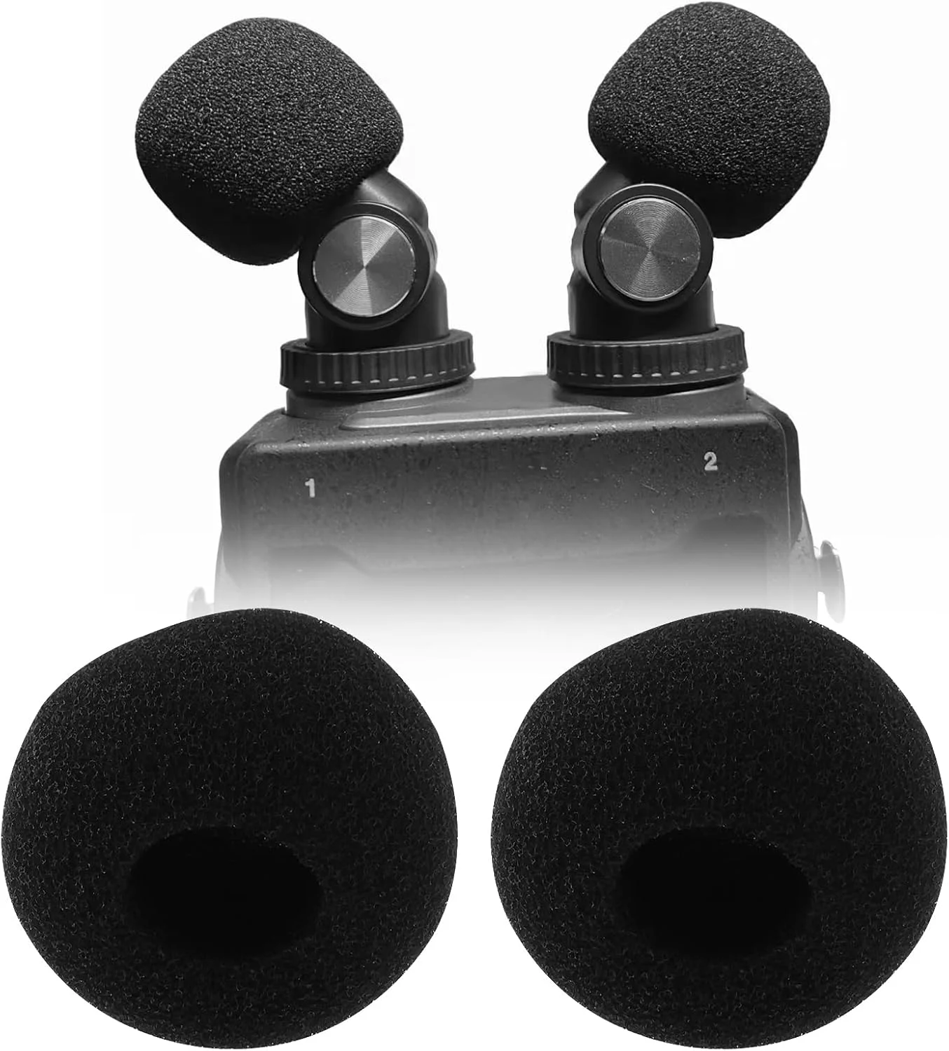 دو عدد محافظ میکروفون، فیلتر پاپ بادگیر سازگار با میکروفون TASCAM X6 X8 (اسفنجی)