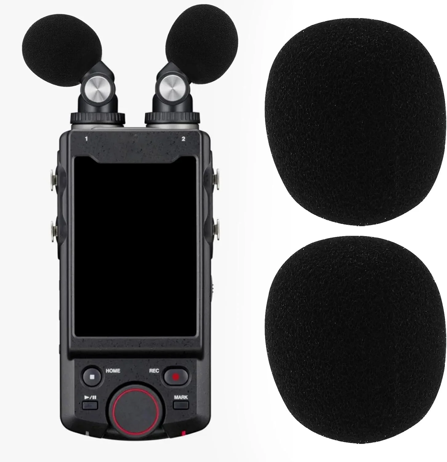 دو عدد محافظ میکروفون، فیلتر پاپ بادگیر سازگار با میکروفون TASCAM X6 X8 (اسفنجی)