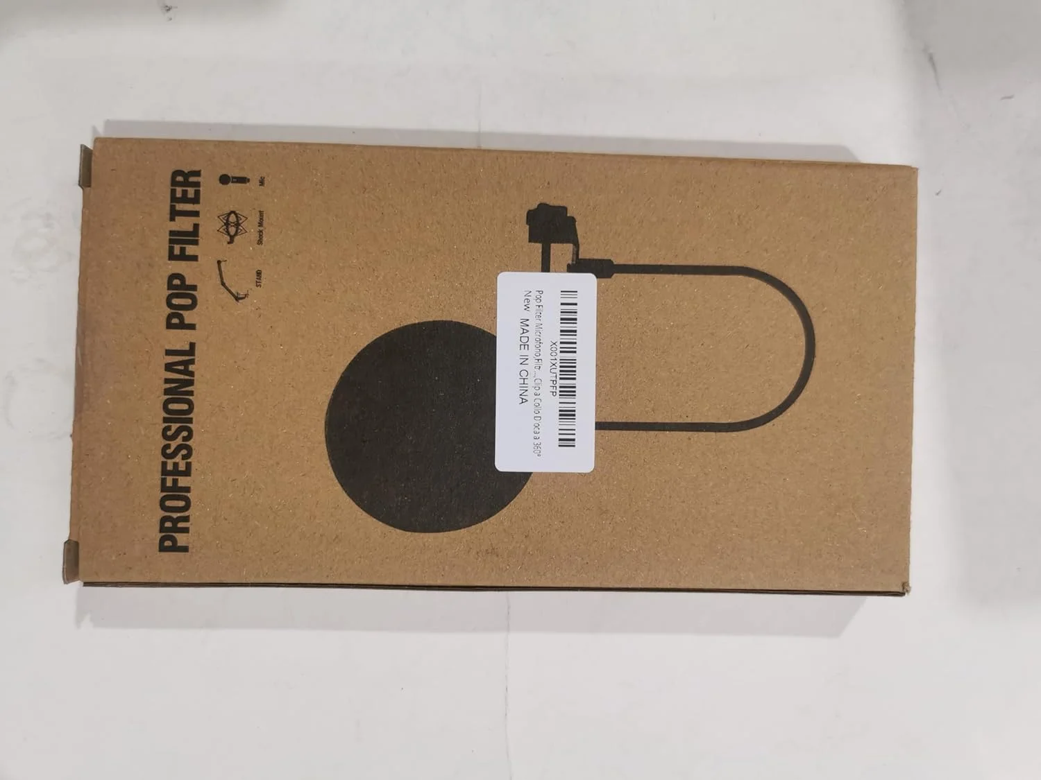 پاپ فیلتر میکروفون Bavooty، ماسک پاپ فیلتر میکروفون حرفه ای، پاپ فیلتر برای میکروفون ها، فیلتر جاذب میکروفون محافظ پاپ با گیره پایه، با گردن غازی انعطاف پذیر 360 درجه