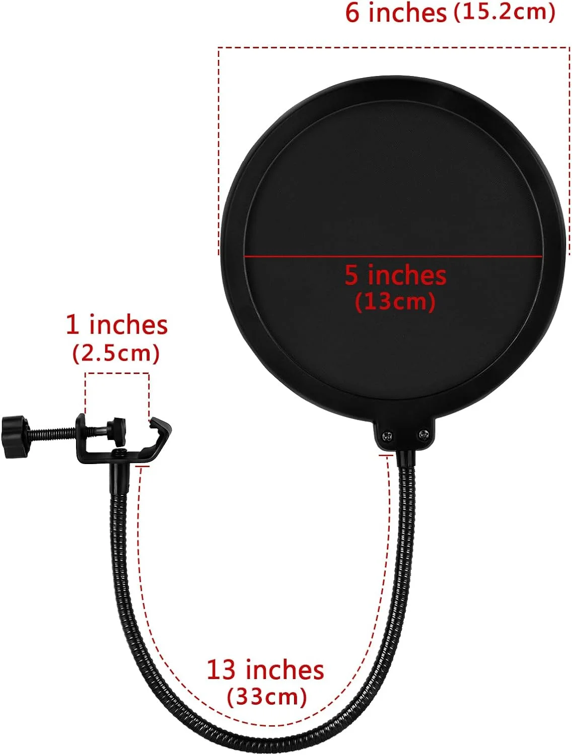 فیلتر پاپ میکروفون Geekria for Creators سازگار با Blue Yeti X، Yeti Pro، Yeti Nano، Snowball ICE، Snowball، شیلد فیلتر میکروفون، محافظ پاپ باد، ماسک آنتی پاپ با گیره C فیلتر پاپ میکروفون Geekria for Creators سازگار با Blue Yeti X، Yeti Pro، Yeti Nano، Snowball ICE، Snowball، شیلد فیلتر میکروفون، محافظ پاپ باد، ماسک آنتی پاپ با گیره C