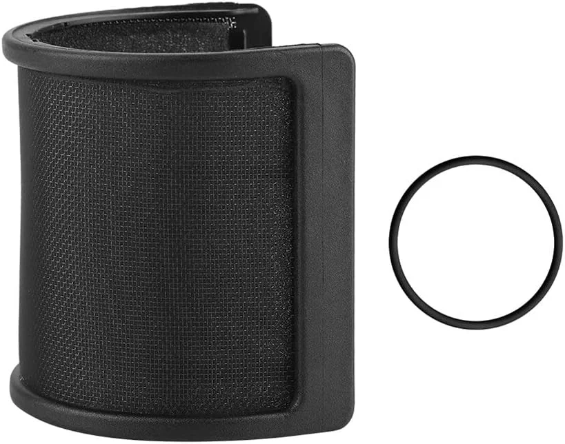 محافظ میکروفون حرفه ای Irovami، فیلتر پاپ فلزی میکروفون، محافظ ضد ترکیدگی، توری ضد باد میکروفون خازنی، پوشش توری ضد نویز میکروفون