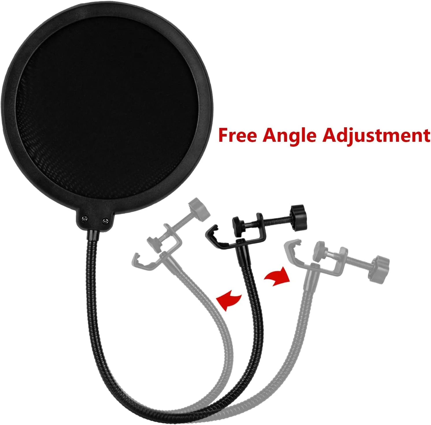 فیلتر پاپ میکروفون Geekria for Creators سازگار با Blue Yeti X، Yeti Pro، Yeti Nano، Snowball ICE، Snowball، شیلد فیلتر میکروفون، محافظ پاپ باد، ماسک آنتی پاپ با گیره C فیلتر پاپ میکروفون Geekria for Creators سازگار با Blue Yeti X، Yeti Pro، Yeti Nano، Snowball ICE، Snowball، شیلد فیلتر میکروفون، محافظ پاپ باد، ماسک آنتی پاپ با گیره C