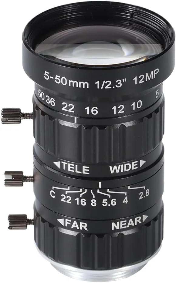 لنز زوم 5-50 میلیمتری Zowietek با مانت C و آداپتور C-CS، برای دوربین Zowietek POV مدل مانت CS و دوربین Raspberry Pi HQ مدلهای IMX172، IMX274، IMX290، لنز تلسکوپ صنعتی لنز زوم 5-50 میلیمتری Zowietek با مانت C و آداپتور C-CS، برای دوربین Zowietek POV مدل مانت CS و دوربین Raspberry Pi HQ مدلهای IMX172، IMX274، IMX290، لنز تلسکوپ صنعتی