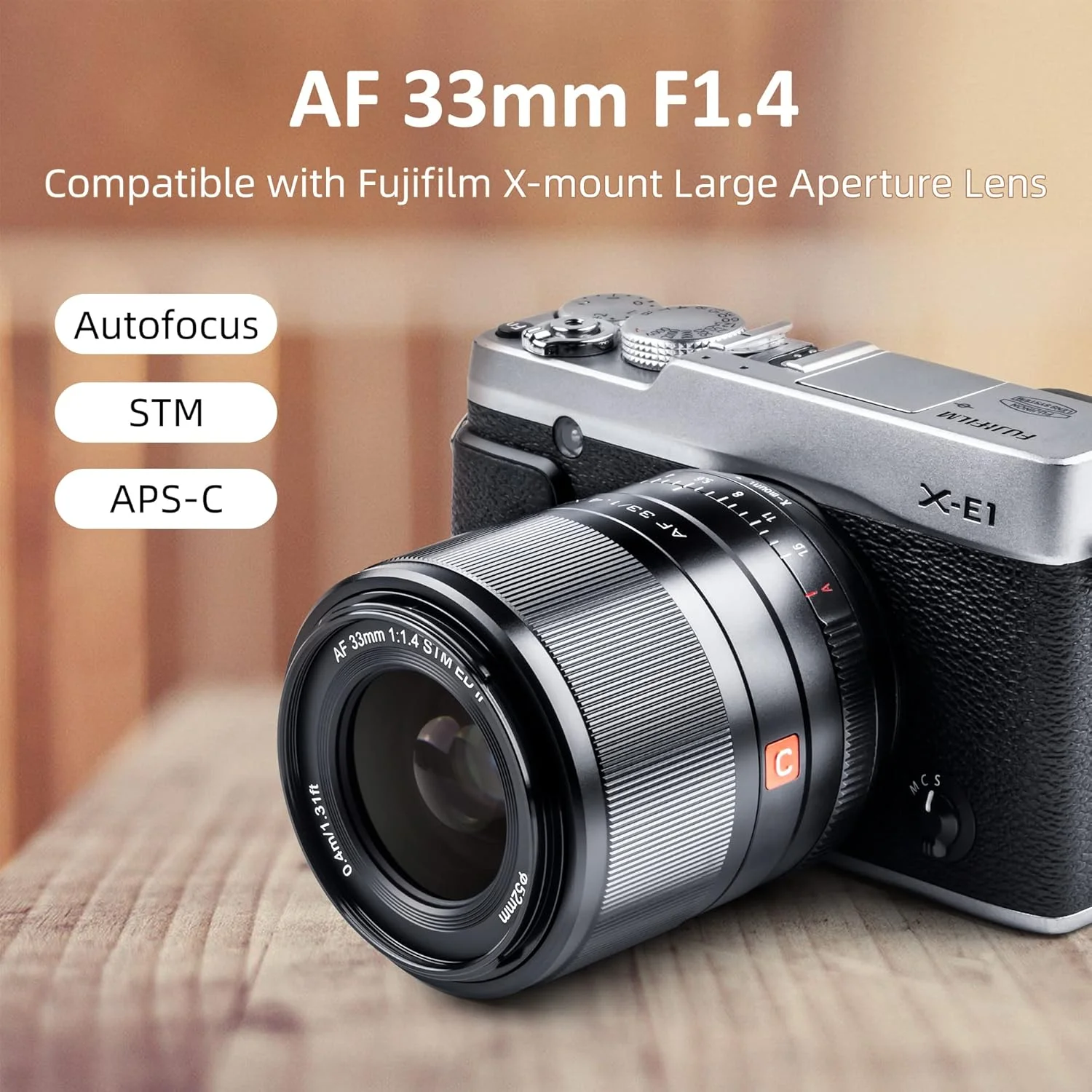 لنز ویلتراکس 33mm F1.4 STM XF: فوکوس خودکار، زاویه باز، دیافراگم بزرگ، سازگار با دوربین های بدون آینه X-Mount