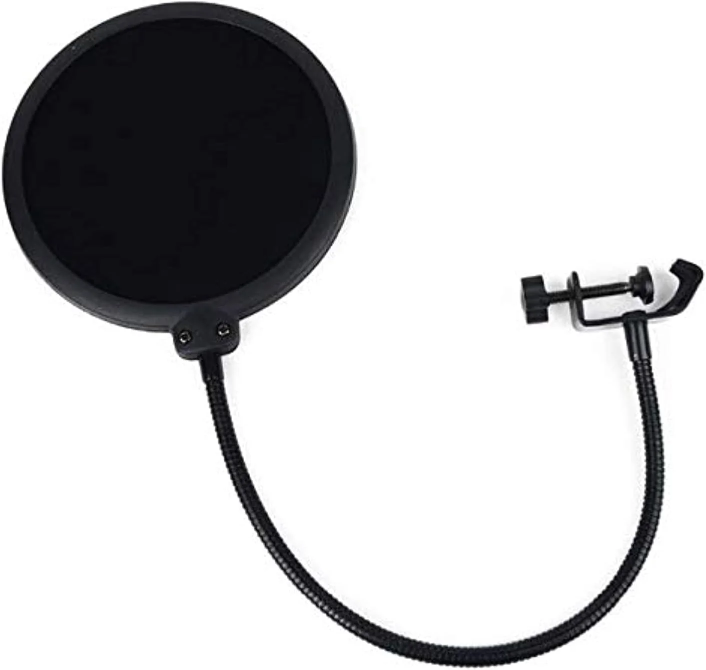 فیلتر پاپ میکروفون استودیویی دو لایه SKEIDO برای ضبط صدا، مشکی