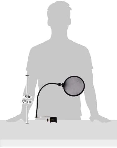 فیلتر پاپ میکروفون Shure PS-6، چهار لایه، قطر 15 سانتی متر، گردن غازی فلزی انعطاف پذیر فیلتر پاپ میکروفون Shure PS-6، چهار لایه، قطر 15 سانتی متر، گردن غازی فلزی انعطاف پذیر