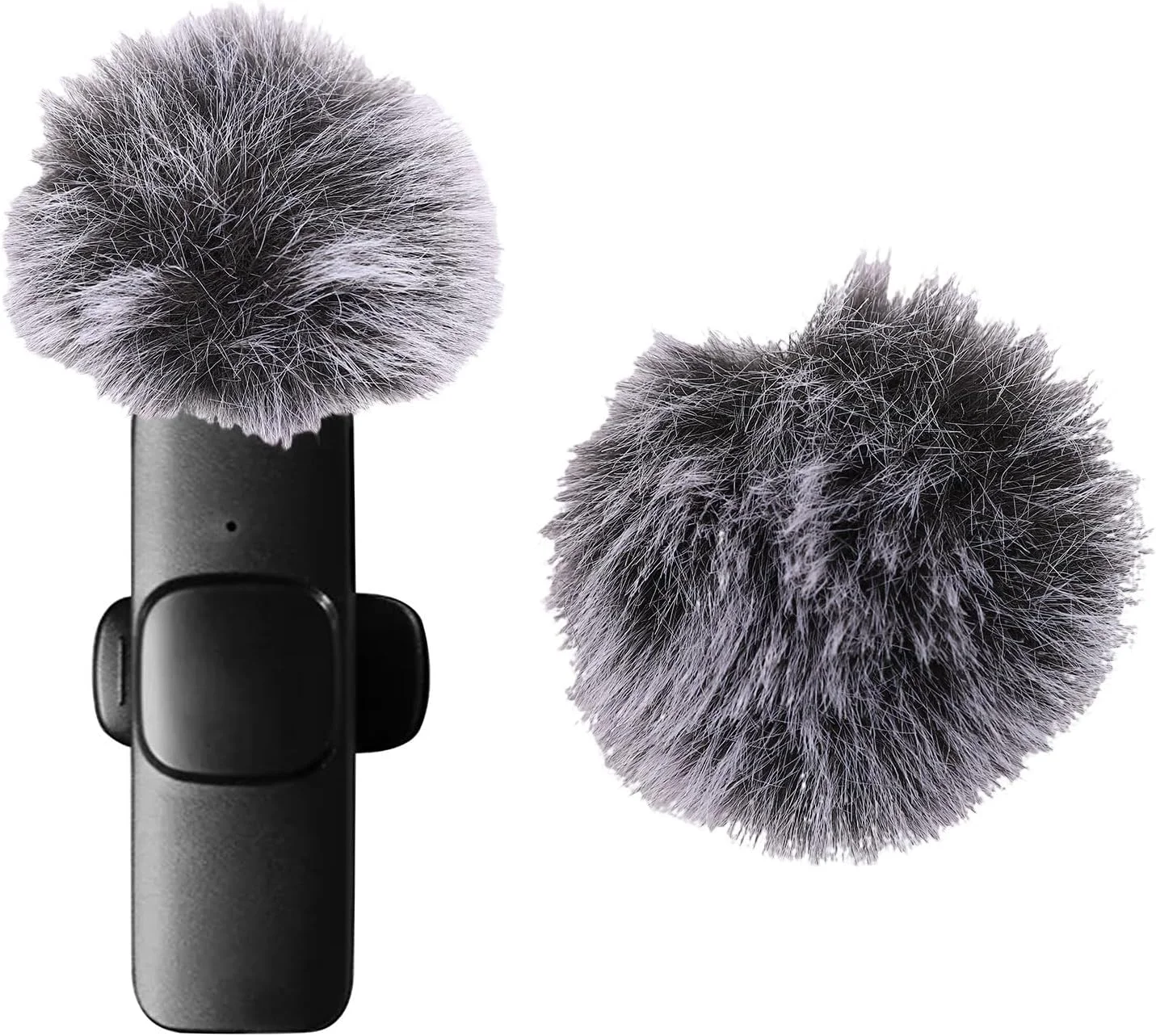 محافظ میکروفون سوراندی، فیلتر پاپ میکروفون 2 عددی، کاهش نویز محیط، بهبود کیفیت صدا، محافظ میکروفون خزدار برای استودیو ضبط، اتاق کنفرانس، استیج، خانه (خاکستری)