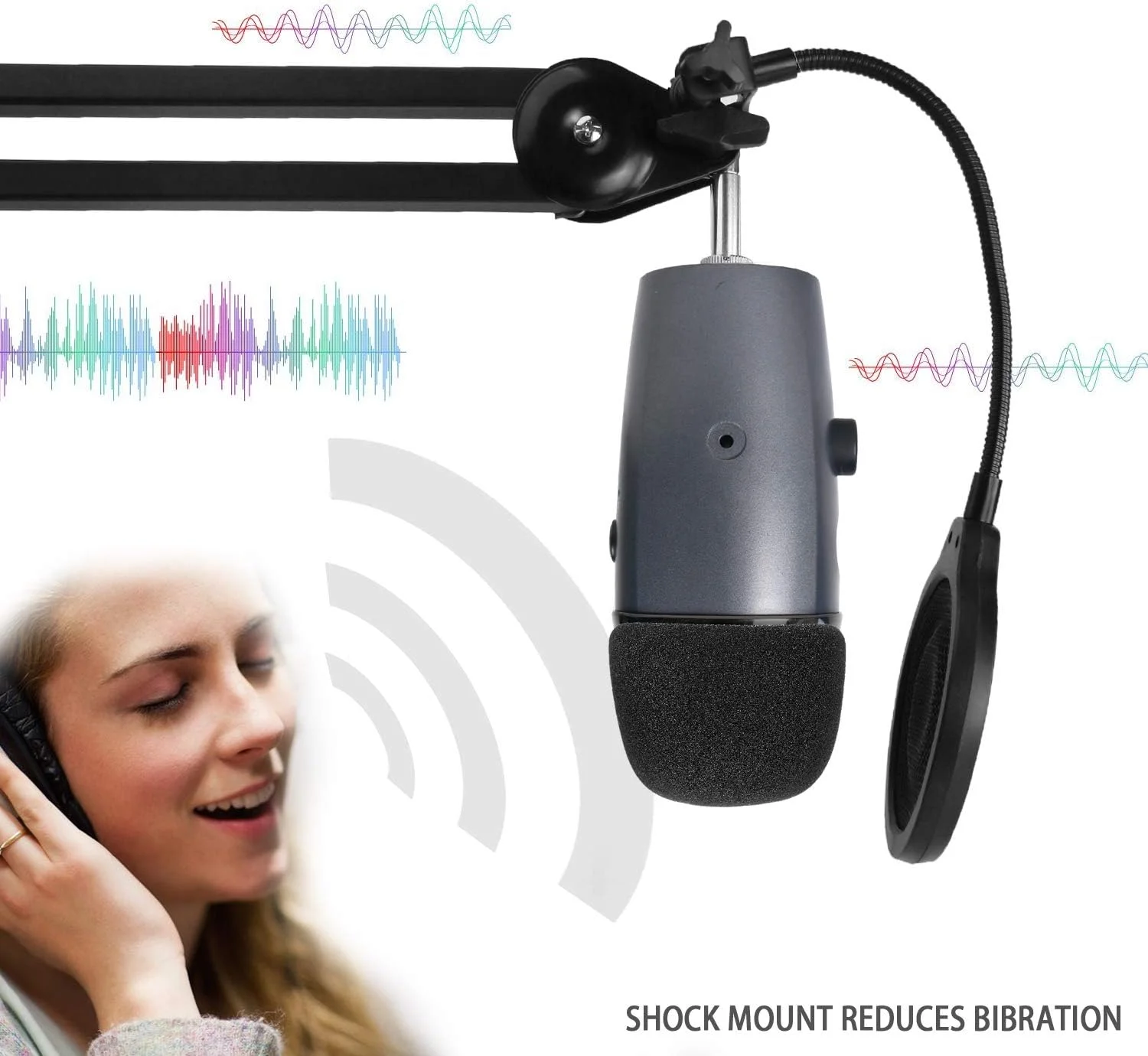 فیلتر پاپ میکروفون YOUSHARES Yeti Nano با فوم بادگیر - محافظ صفحه نمایش بادگیر 3 لایه 4 اینچی و پوشش فوم باد برای میکروفون Blue Yeti Nano برای بهبود کیفیت صدا فیلتر پاپ میکروفون YOUSHARES Yeti Nano با فوم بادگیر - محافظ صفحه نمایش بادگیر 3 لایه 4 اینچی و پوشش فوم باد برای میکروفون Blue Yeti Nano برای بهبود کیفیت صدا