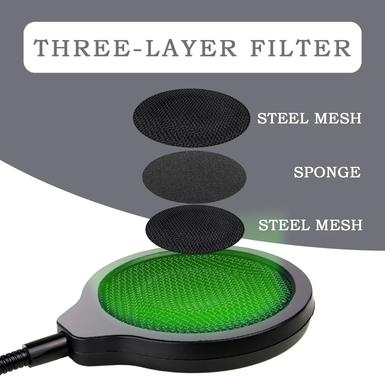 پاپ فیلتر یوشیرز - محافظ باد فلزی 4 اینچی 3 لایه با گردن غازی انعطاف پذیر 360 درجه، سپر ماسک میکروفون گیره ای سازگار با میکروفون Shure MV7 پاپ فیلتر یوشیرز - محافظ باد فلزی 4 اینچی 3 لایه با گردن غازی انعطاف پذیر 360 درجه، سپر ماسک میکروفون گیره ای سازگار با میکروفون Shure MV7