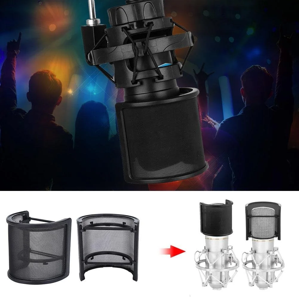 فیلتر پاپ میکروفون، محافظ باد میکروفون، ماسک محافظ صفحه برای ضبط، آواز خواندن و استودیوی پخش خانگی