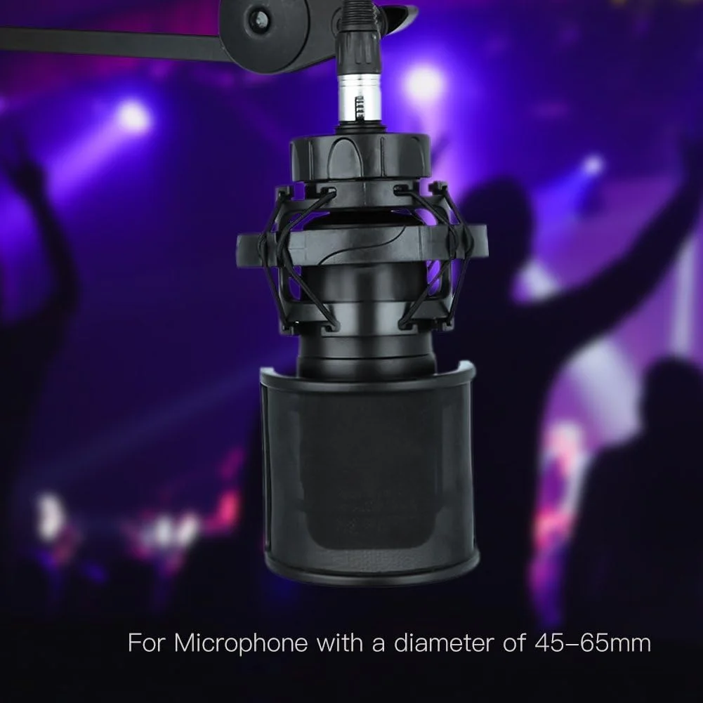 فیلتر پاپ میکروفون، محافظ باد میکروفون، ماسک محافظ صفحه برای ضبط، آواز خواندن و استودیوی پخش خانگی