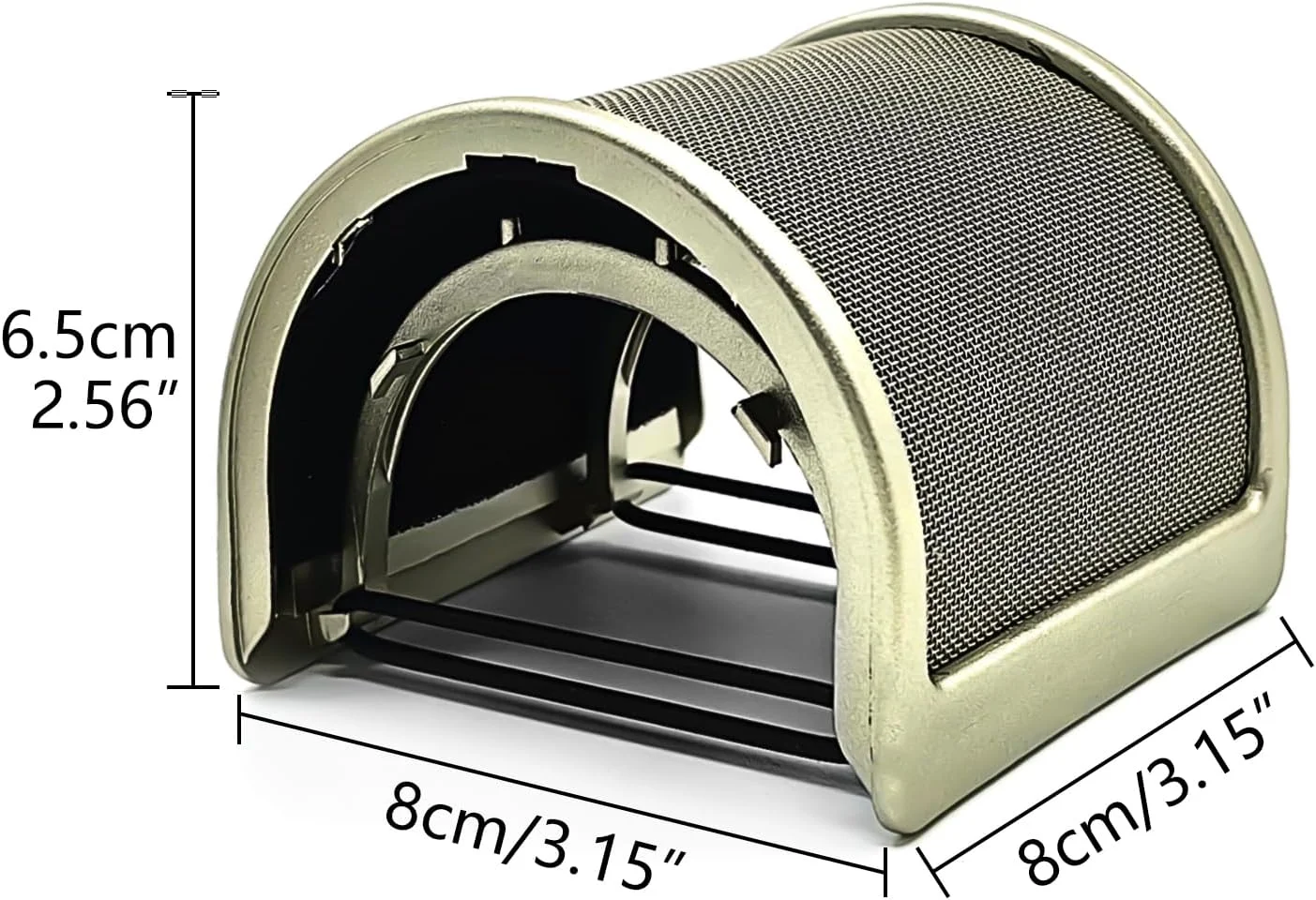 فیلتر پاپ میکروفون سه لایه ارتقا یافته U-tech با لایه های توری الاستیک، فوم و اتامین - پوشش محافظ بادگیر میکروفون و ماسک محافظ دستی ایده آل برای ضبط صدا، ویدیوهای یوتیوب و استریم (طلایی)