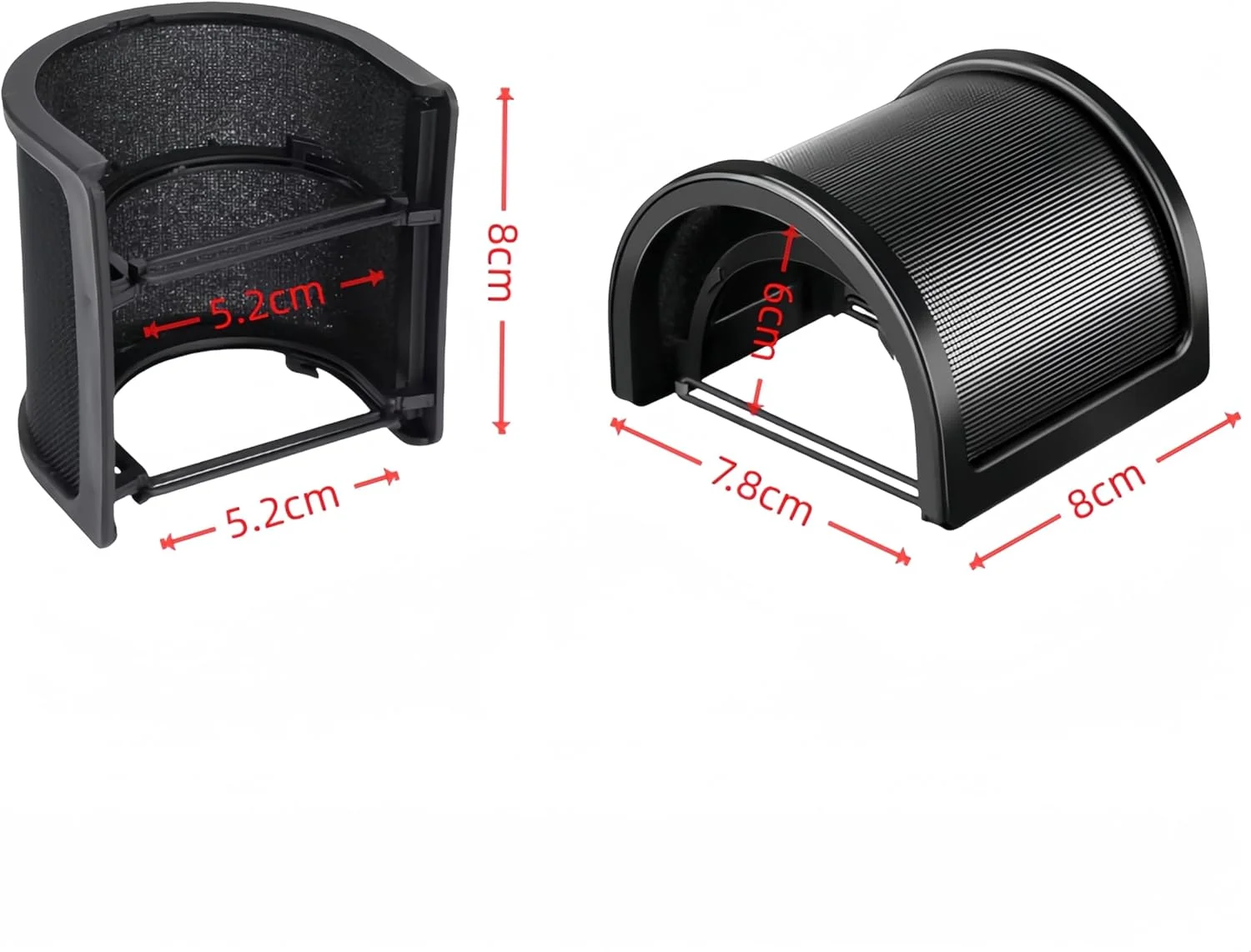 فیلتر پاپ میکروفون توری فلزی یونیورسال، فیلتر ضبط استودیویی، محافظ پاپ میکروفون قابل تنظیم، لوازم جانبی روکش باد میکروفون، مناسب برای اکثر میکروفون ها