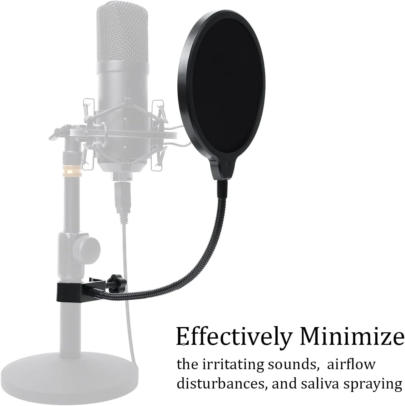 پاپ فیلتر میکروفون AFYS - شیلد میکروفون دولایه برای بلو یتی، پاپ فیلتر میکروفون یونیورسال با گیره گردن غازی انعطاف پذیر 360 درجه پاپ فیلتر میکروفون AFYS - شیلد میکروفون دولایه برای بلو یتی، پاپ فیلتر میکروفون یونیورسال با گیره گردن غازی انعطاف پذیر 360 درجه