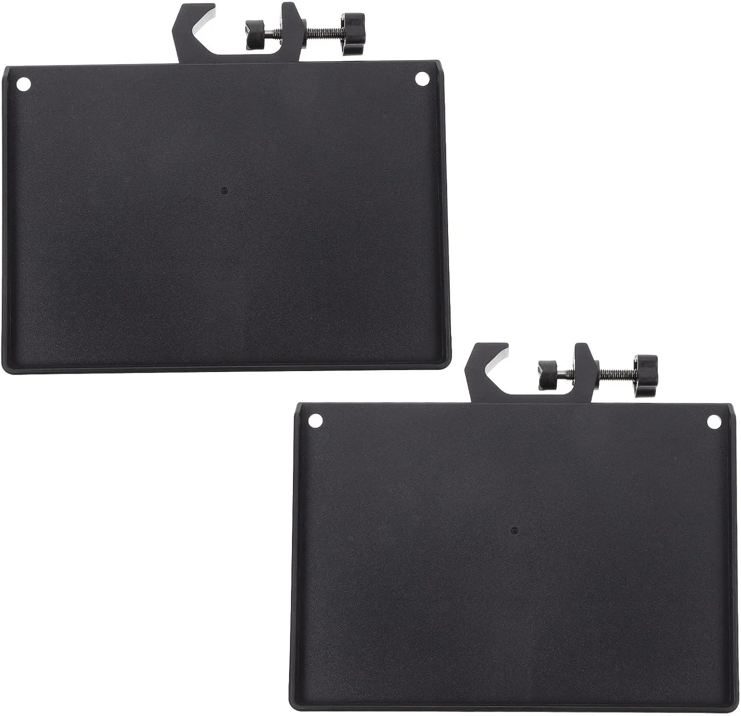 سینی نگهدارنده یونیورسال، 2 عدد سینی میکروفون و تلفن، مناسب برای پخش زنده، تلفن همراه، سه پایه، گیره میکروفون، رک پخش صدا، سینی کارت صدا میکروفون، براکت میکروفون، استیل ضد زنگ پایه میکروفون